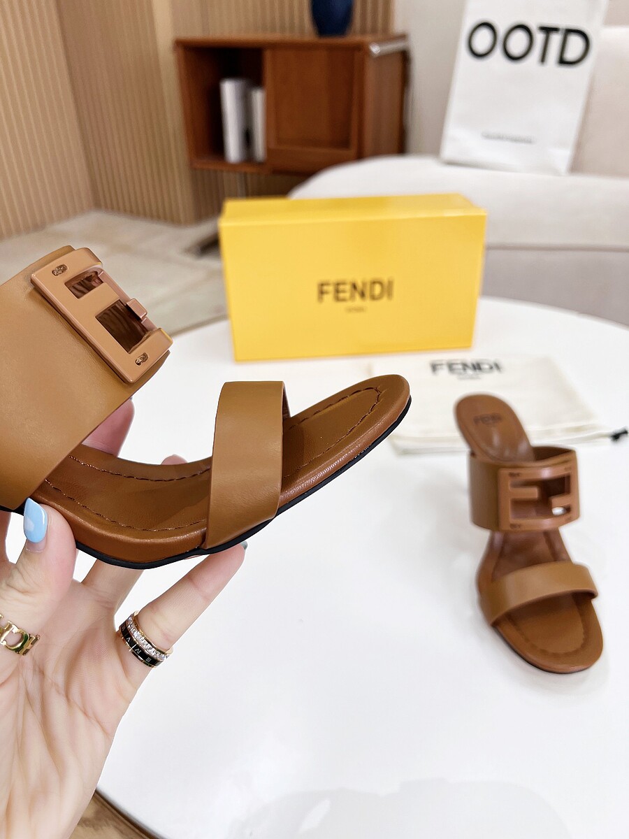 Fendi 8.5cm High-heeled shoes for women #523847 replica
