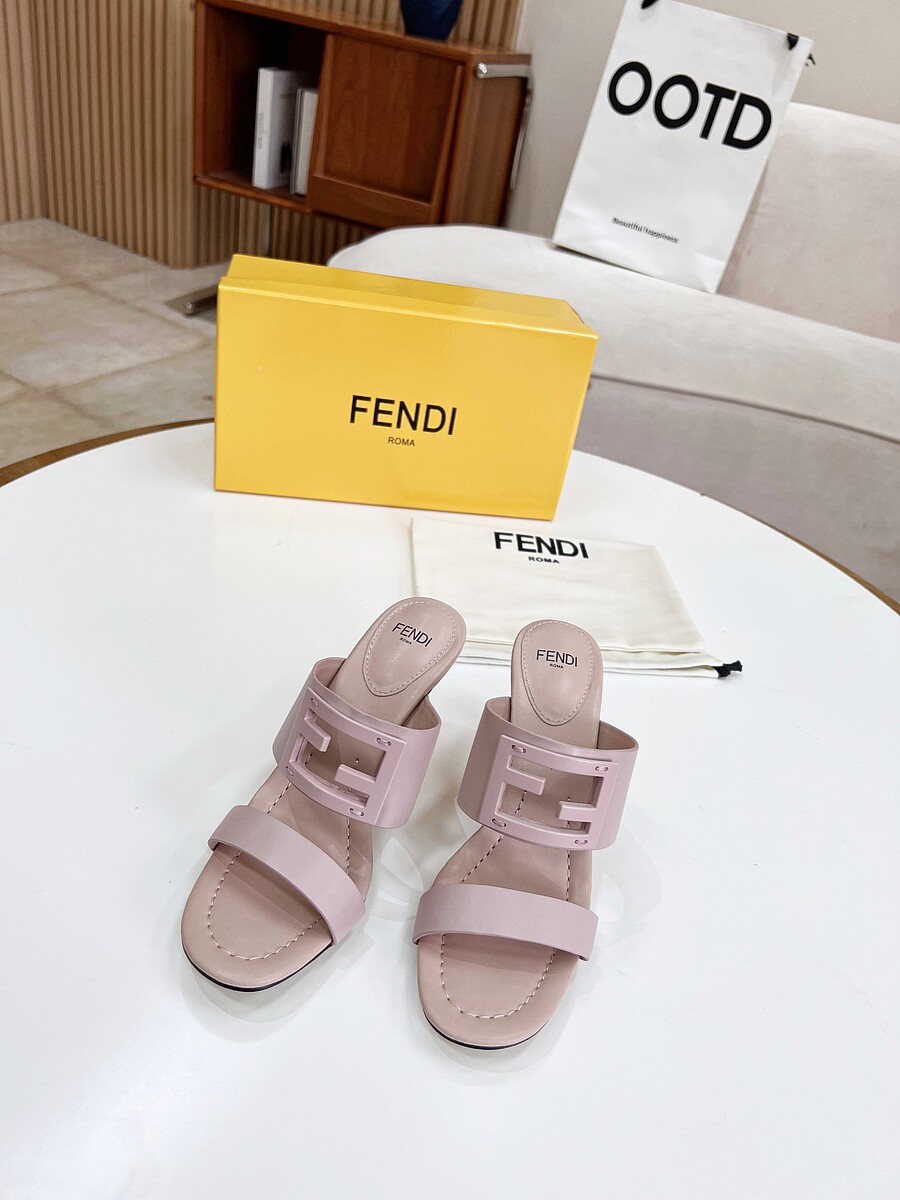 Fendi 8.5cm High-heeled shoes for women #523848 replica