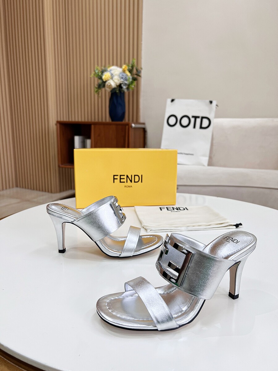 Fendi 8.5cm High-heeled shoes for women #523849 replica
