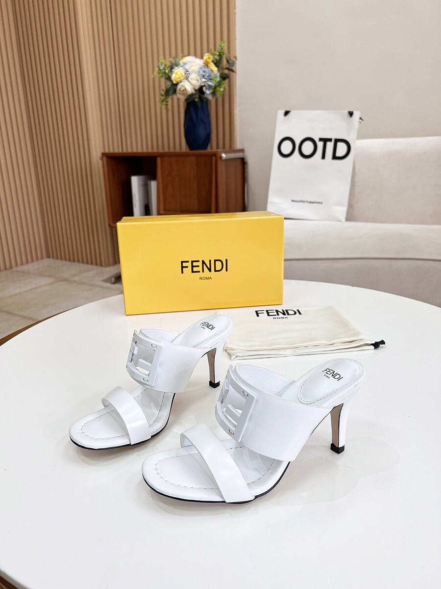 Fendi 8.5cm High-heeled shoes for women #523851 replica