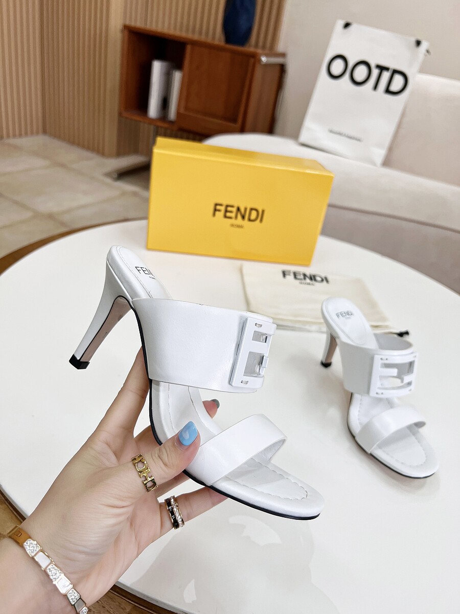 Fendi 8.5cm High-heeled shoes for women #523851 replica
