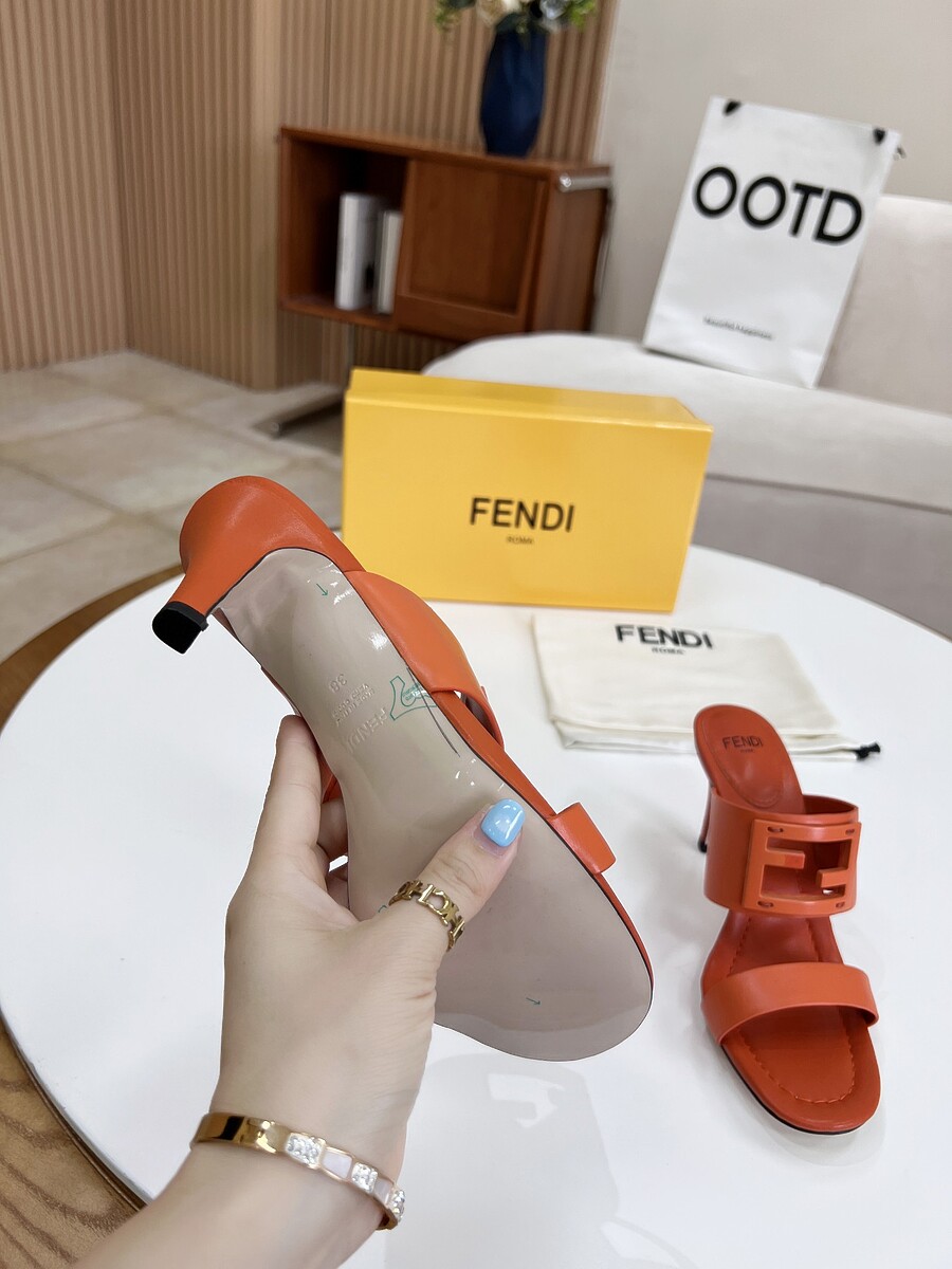 Fendi 8.5cm High-heeled shoes for women #523852 replica