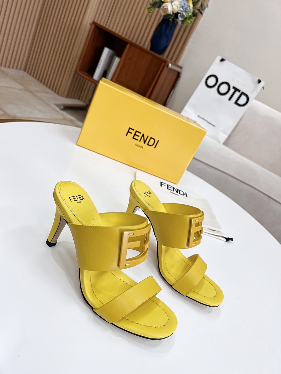 Fendi 8.5cm High-heeled shoes for women #523853 replica