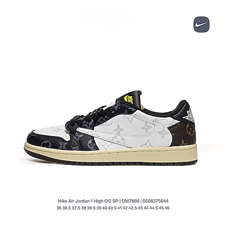 fragment design x Travis Scott x Nike Air Jordan 1 Shoes for women #526301 replica
