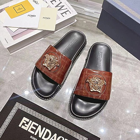 Versace shoes for versace Slippers for men #528550 replica