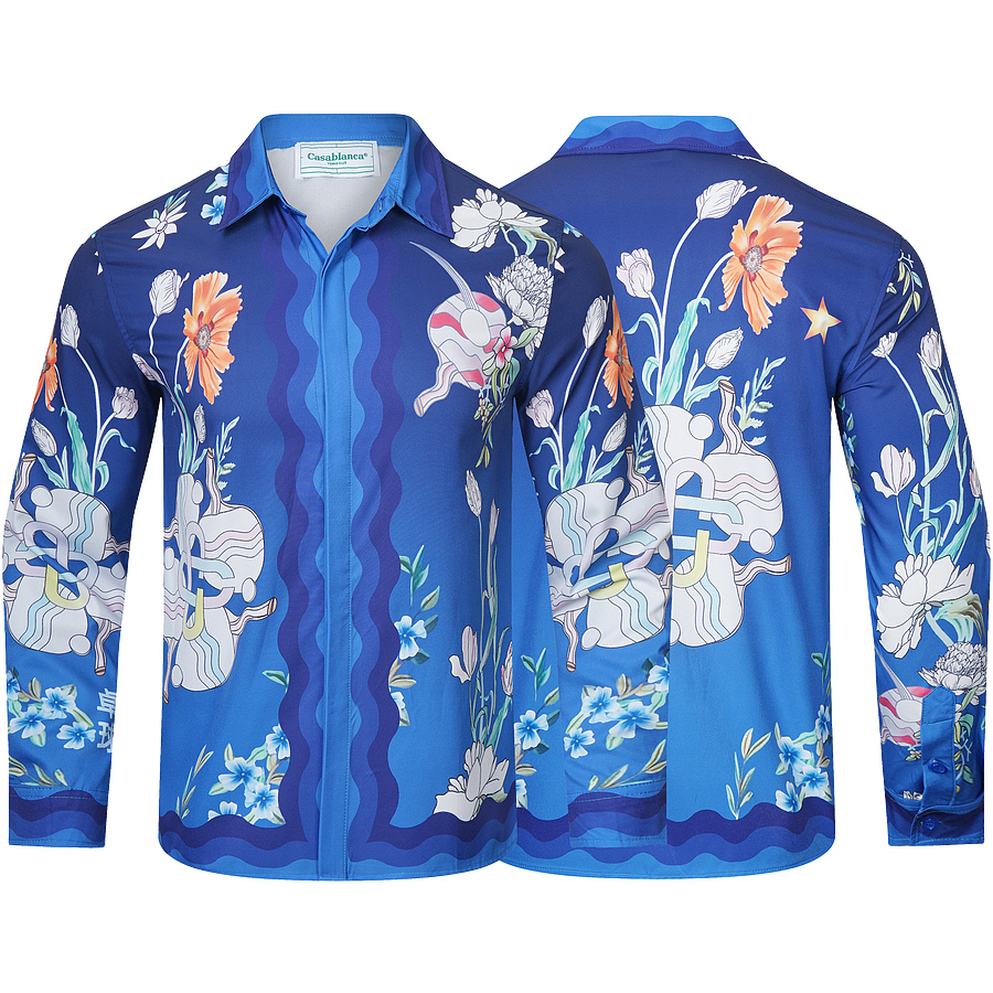 Casablanca shirts for Casablanca Long-Sleeved shirts for men #530173 replica