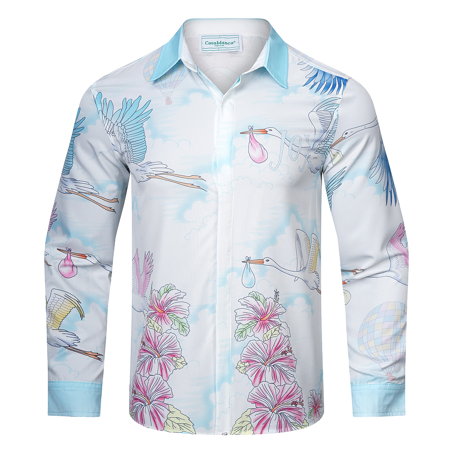 Casablanca shirts for Casablanca Long-Sleeved shirts for men #530175 replica