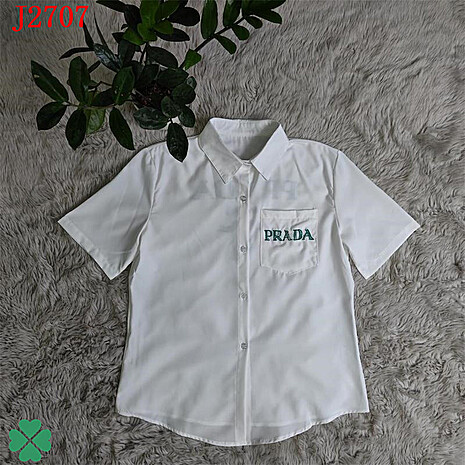Prada Shirts for Prada Short-Sleeved shirts for women #536170 replica