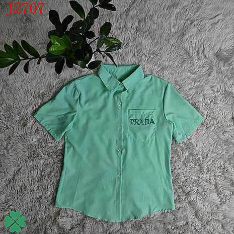 Prada Shirts for Prada Short-Sleeved shirts for women #536171 replica