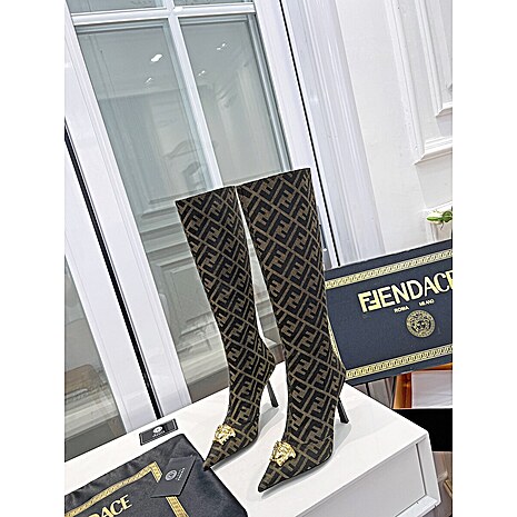 versace & Fendi 10cm High-heeled Boots for women #536353 replica