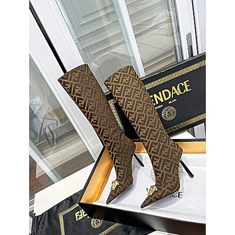 versace & Fendi 10cm High-heeled Boots for women #536355 replica