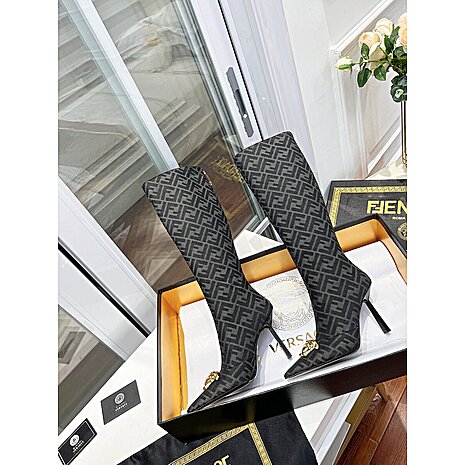 versace & Fendi 10cm High-heeled Boots for women #536356 replica