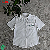 US$39.00 Prada Shirts for Prada Short-Sleeved shirts for women #536170