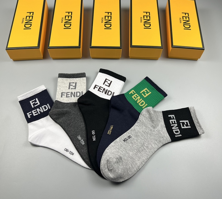 Fendi Socks 5pcs sets #539480 replica