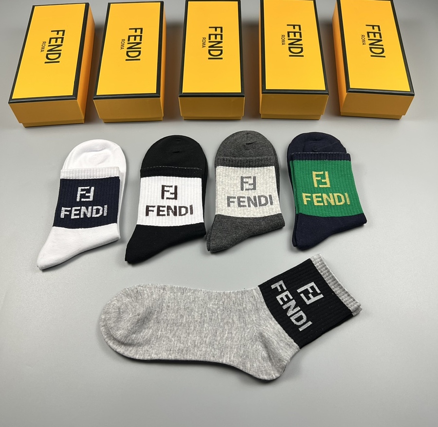Fendi Socks 5pcs sets #539480 replica