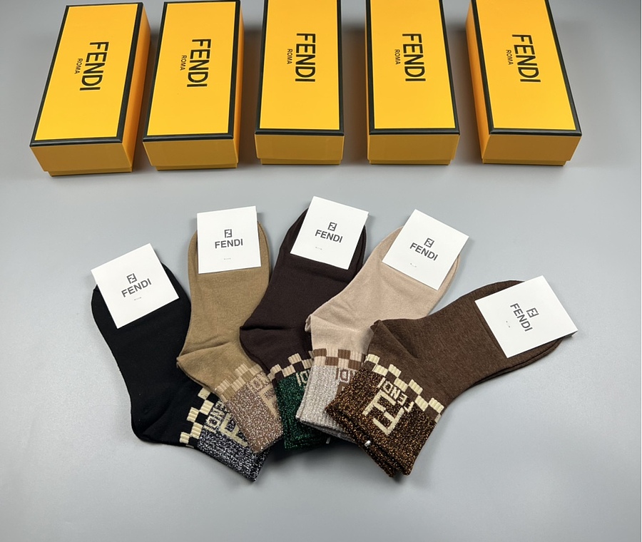 Fendi Socks 5pcs sets #539481 replica