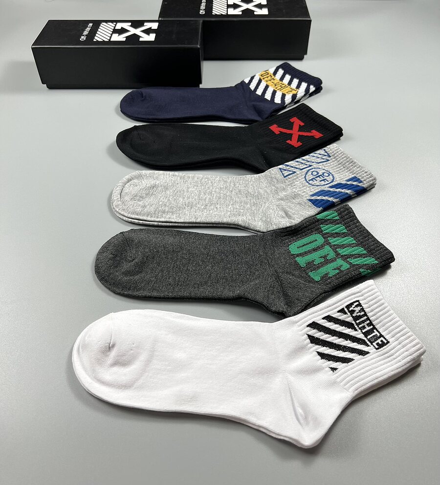 OFF WHITE Socks 5pcs sets #539629 replica