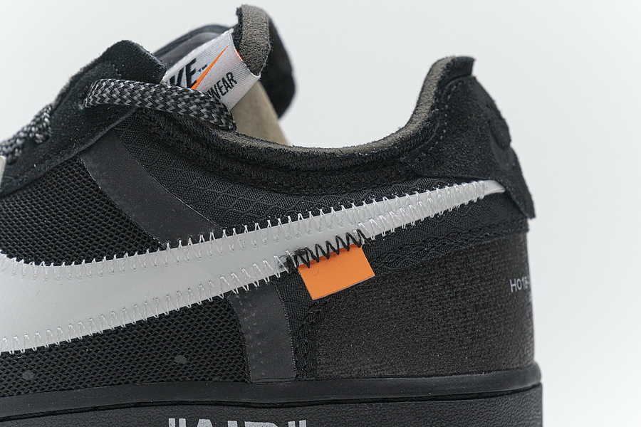 OFF White X Nike Air Force 1 Low Black for women #539634 replica
