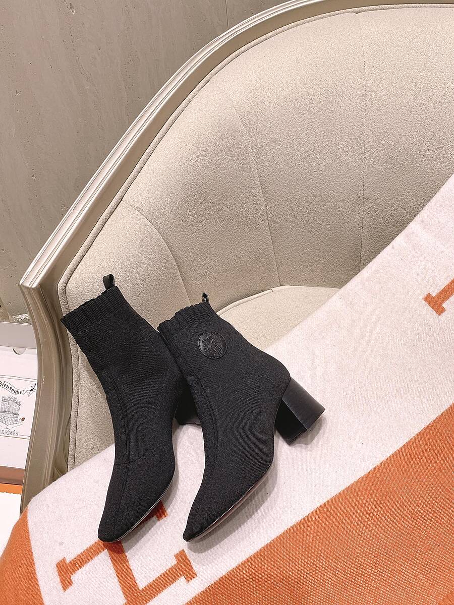 HERMES 6cm High-heeled Short Boots for women #539865 replica