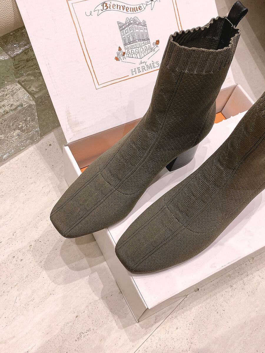 HERMES 6cm High-heeled Short Boots for women #539866 replica