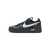 US$84.00 OFF White X Nike Air Force 1 Low Black for men #539633
