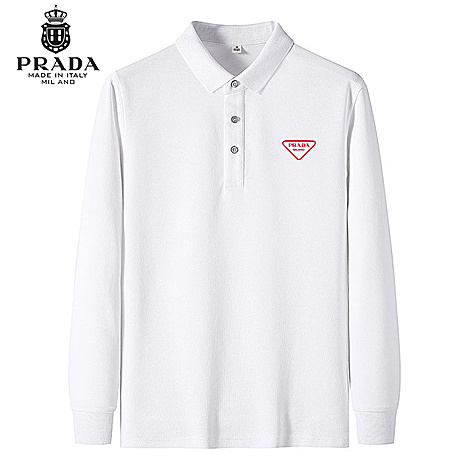 Prada Long-sleeved T-shirts for Men #543628 replica