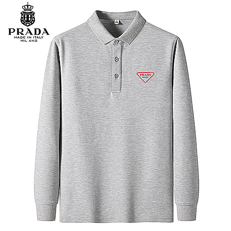 Prada Long-sleeved T-shirts for Men #543629 replica