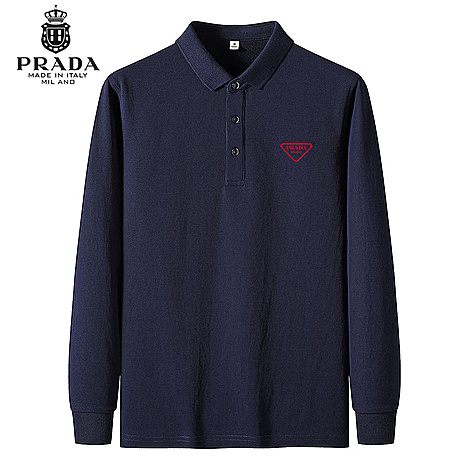 Prada Long-sleeved T-shirts for Men #543630 replica