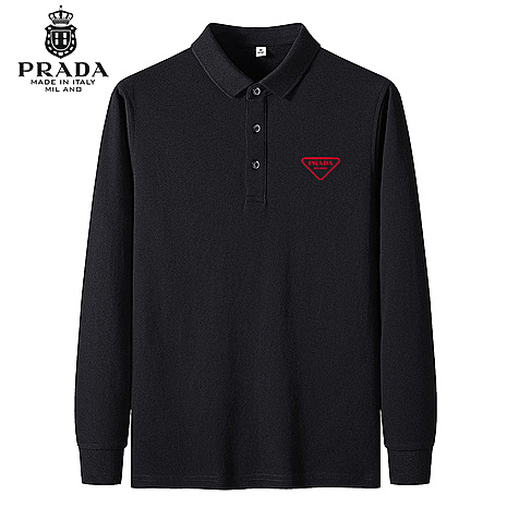Prada Long-sleeved T-shirts for Men #543631 replica
