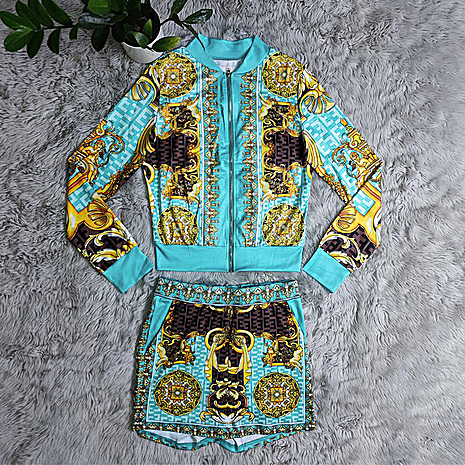versace Tracksuits for versace Short Tracksuits for women #545686 replica