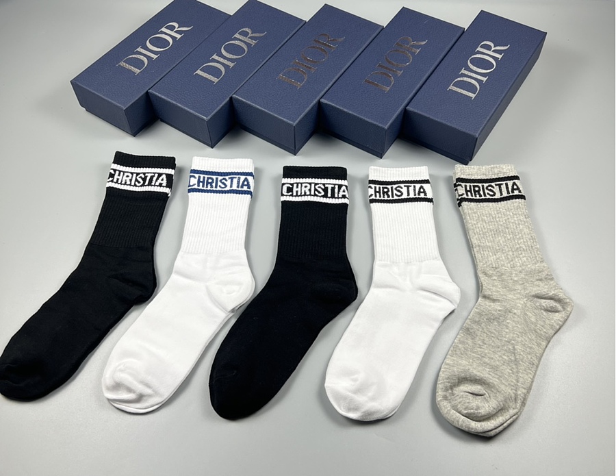 Dior Socks 5pcs sets #547536 replica