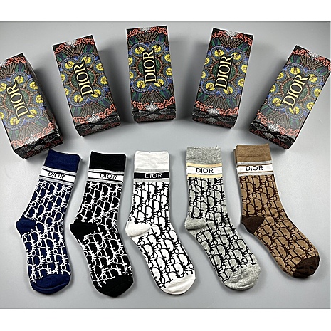 Dior Socks 5pcs sets #549532 replica