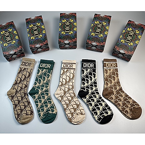 Dior Socks 5pcs sets #549534 replica