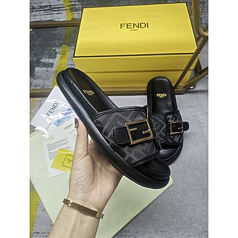 Fendi shoes for Fendi slippers for women #558166 replica