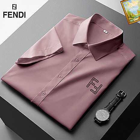 Fendi Shirts for Fendi Short-Sleeved Shirts for men #559554 replica