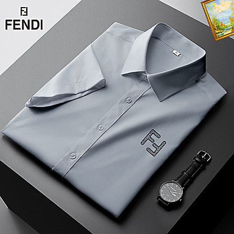 Fendi Shirts for Fendi Short-Sleeved Shirts for men #559556 replica