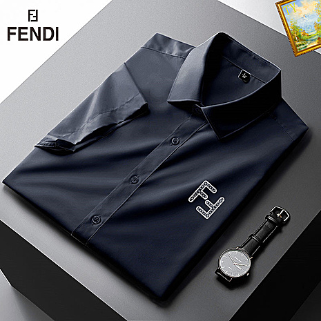 Fendi Shirts for Fendi Short-Sleeved Shirts for men #559558 replica