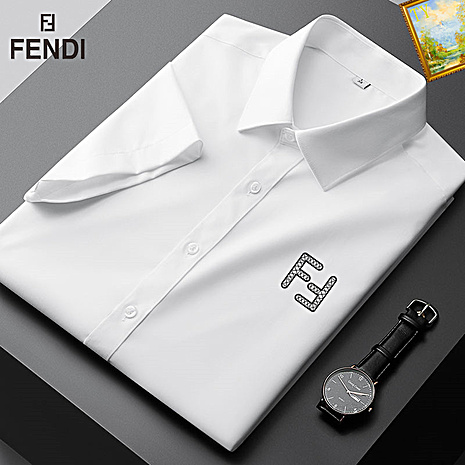 Fendi Shirts for Fendi Short-Sleeved Shirts for men #559559 replica
