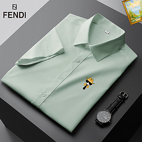 Fendi Shirts for Fendi Short-Sleeved Shirts for men #559563 replica
