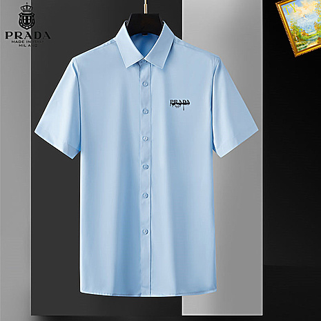 Prada Shirts for Prada Short-Sleeved Shirts For Men #559669 replica