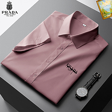 Prada Shirts for Prada Short-Sleeved Shirts For Men #559670 replica