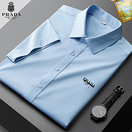 Prada Shirts for Prada Short-Sleeved Shirts For Men #559671 replica