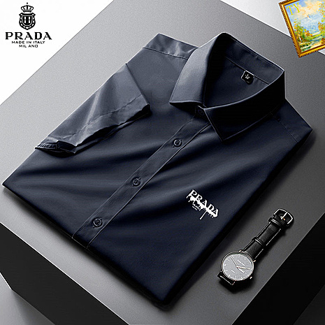 Prada Shirts for Prada Short-Sleeved Shirts For Men #559674 replica