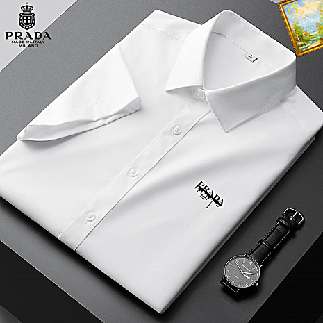 Prada Shirts for Prada Short-Sleeved Shirts For Men #559675 replica
