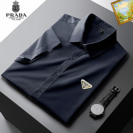 Prada Shirts for Prada Short-Sleeved Shirts For Men #559680 replica