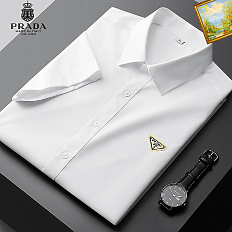 Prada Shirts for Prada Short-Sleeved Shirts For Men #559681 replica