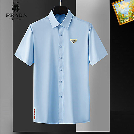 Prada Shirts for Prada Short-Sleeved Shirts For Men #559682 replica