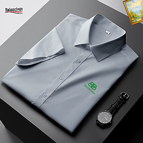 Balenciaga Shirts for Balenciaga short sleeved shirts for men #559862 replica