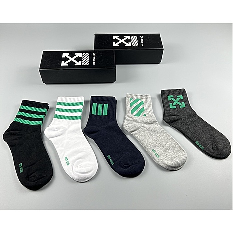 OFF WHITE Socks 5pcs sets #559894 replica