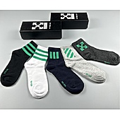 US$20.00 OFF WHITE Socks 5pcs sets #559894
